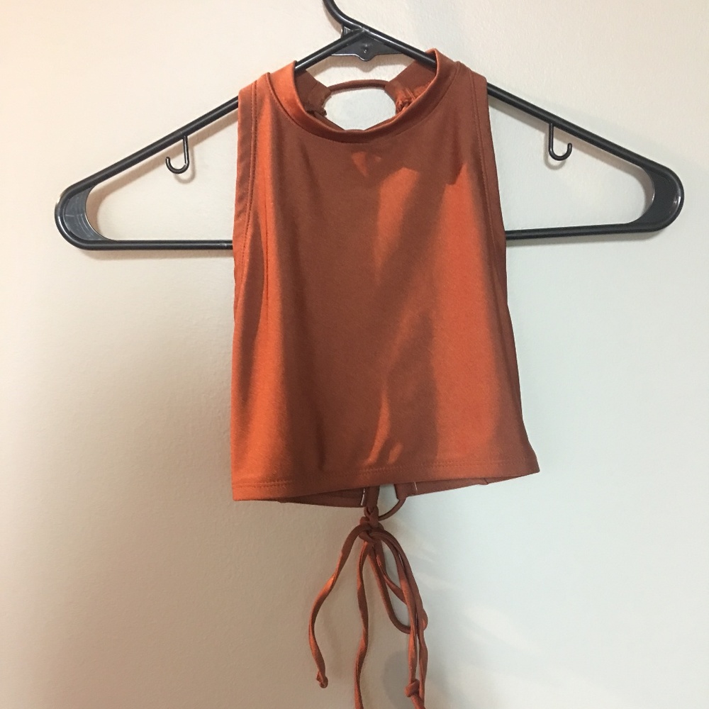 Lace-Back Swim Top